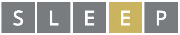 SLEEP with the second E yellow and the other letters gray